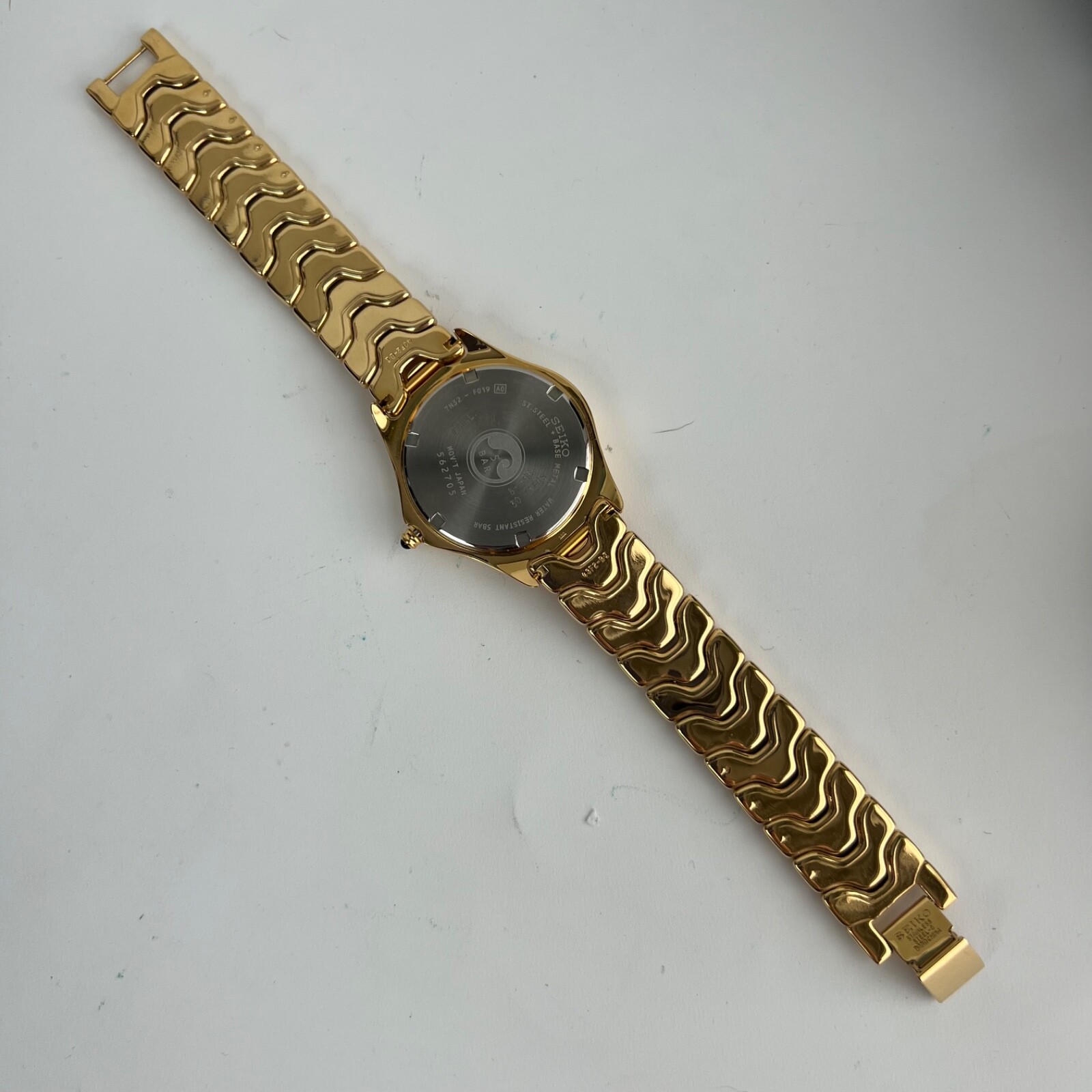 Seiko SKK018 Gold-Tone Quartz Watch w/ Original Box & Manual – Elegant Timepiece