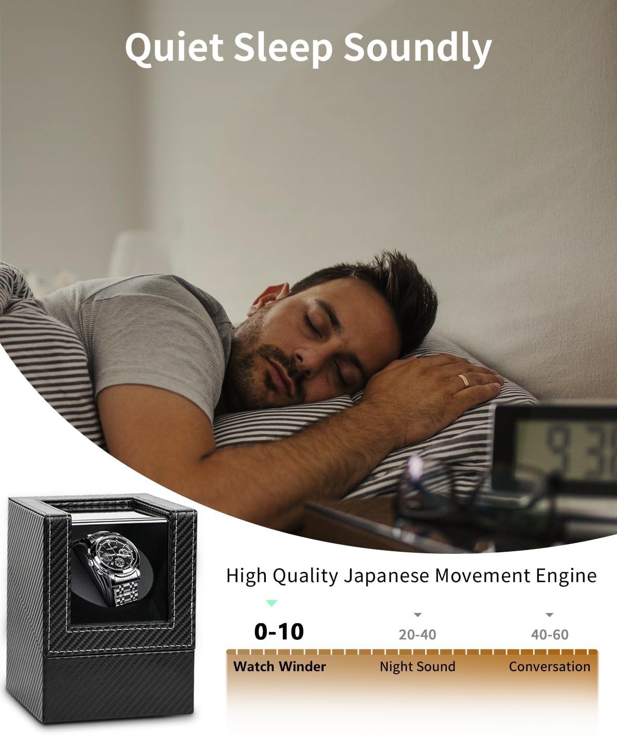 Automatic Watch Winder with USB-C Power Supply – For Watch Enthusiasts