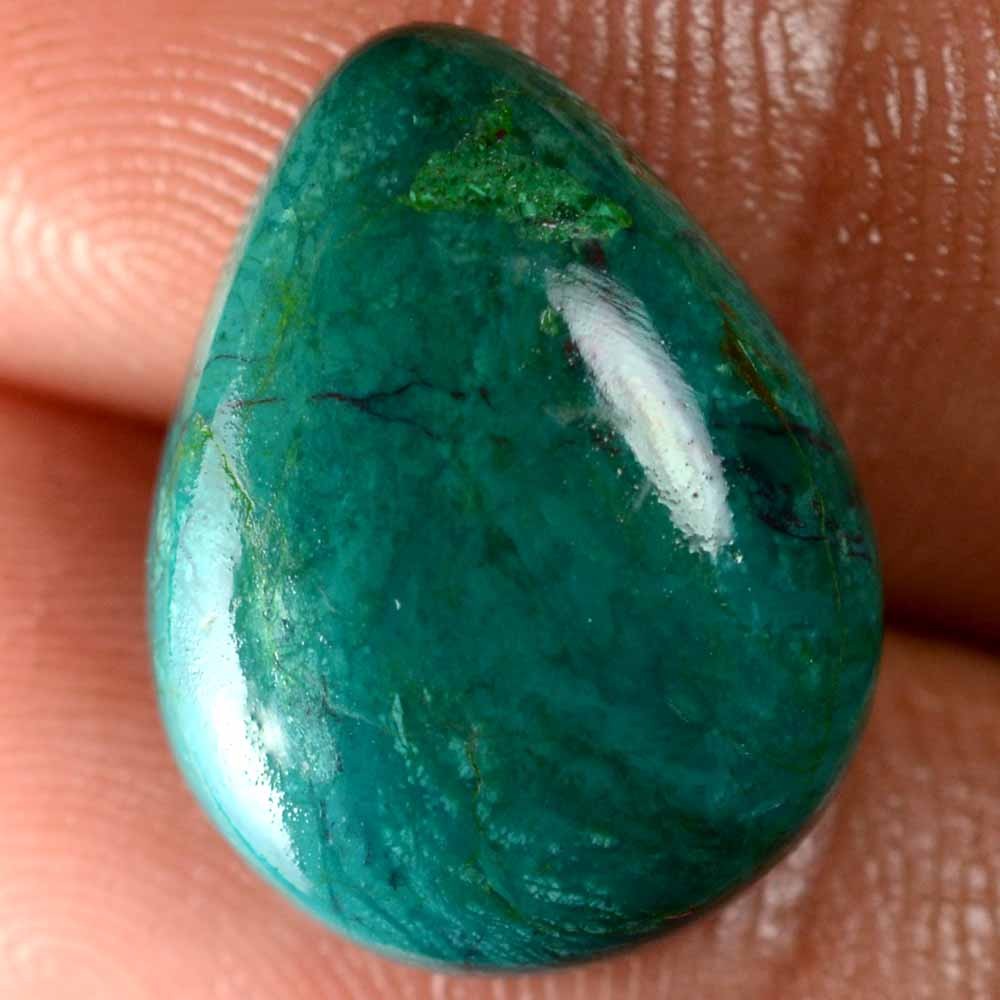 10.95 Cts 100% Natural Sattukaite Azurite Cabochon 14 x 18 mm Loose Gemstone O74