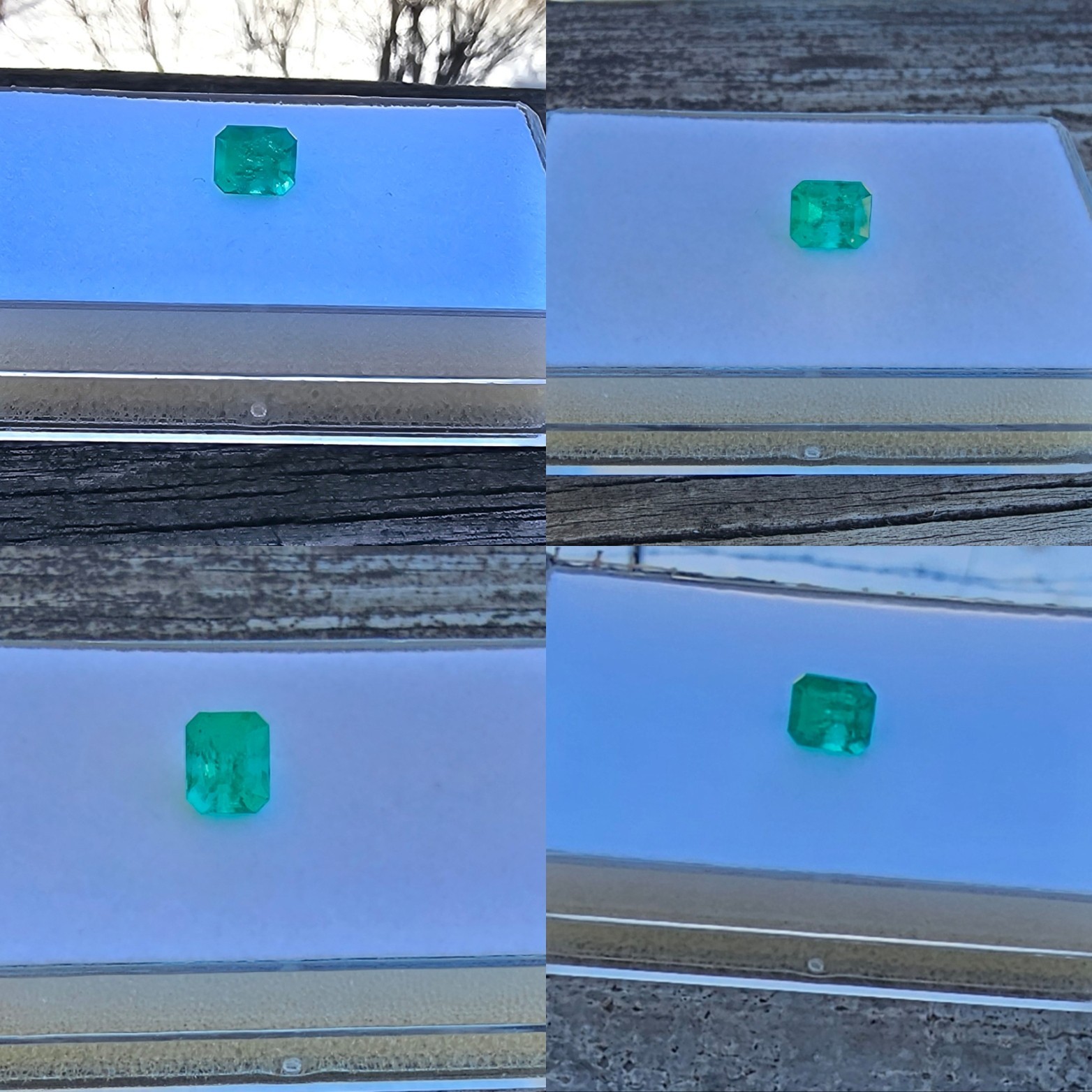 Emerald 6.9 x5.8mm Emerald Cut Loose Gemstone!