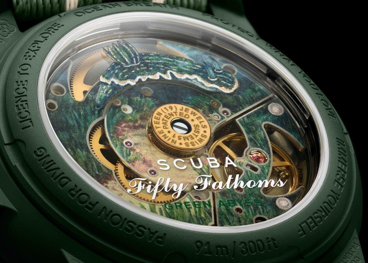 [B1P] Swatch x Blancpain Fifty Fathoms Indian Ocean Green Watch [t4w]
