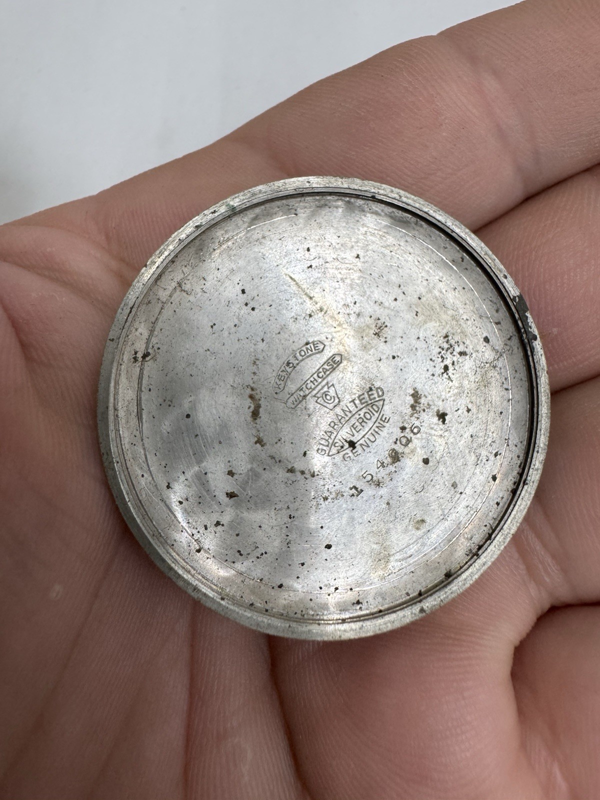 keystone silveroid watch case back cover as pictured