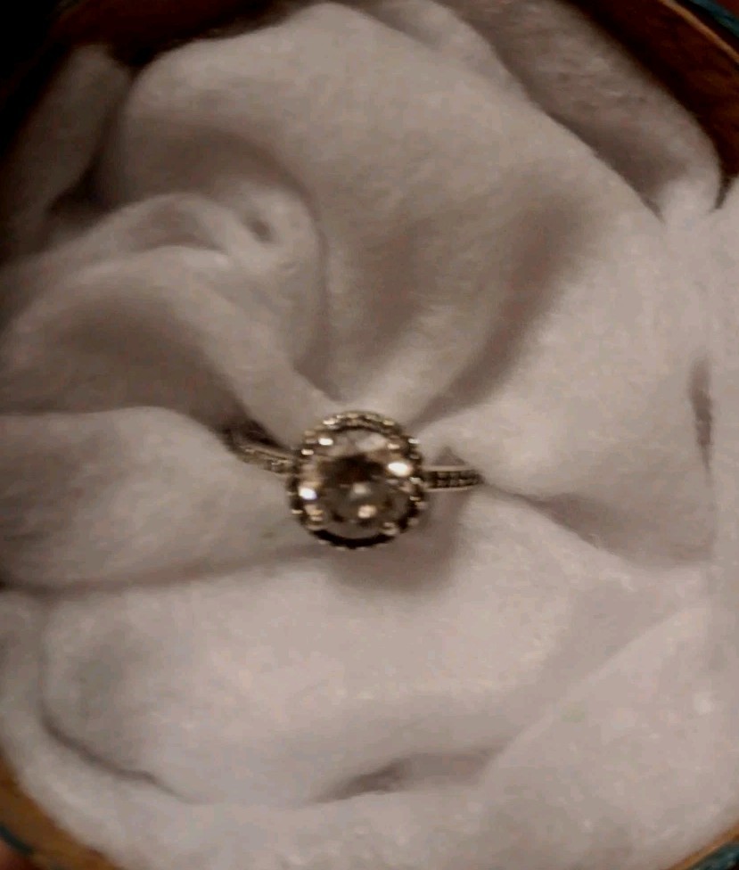 Authentic Pandora sterling silver 925w/Cubic Zirconia Solitaire Classic Elegance