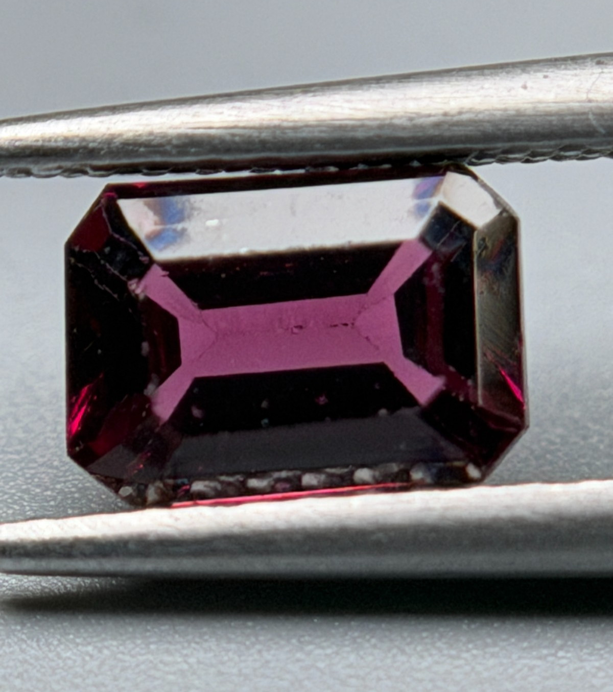 GIA Certified Natural 1.13 Ct Octagonal Red Pyrope-Almandine Garnet Gem Stone
