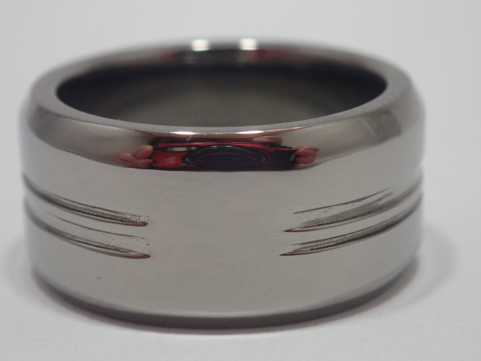 LINKS OF LONDON 925 STERLING SILVER 2012 UNION JACK RUTHENIUM RING R SZ 8