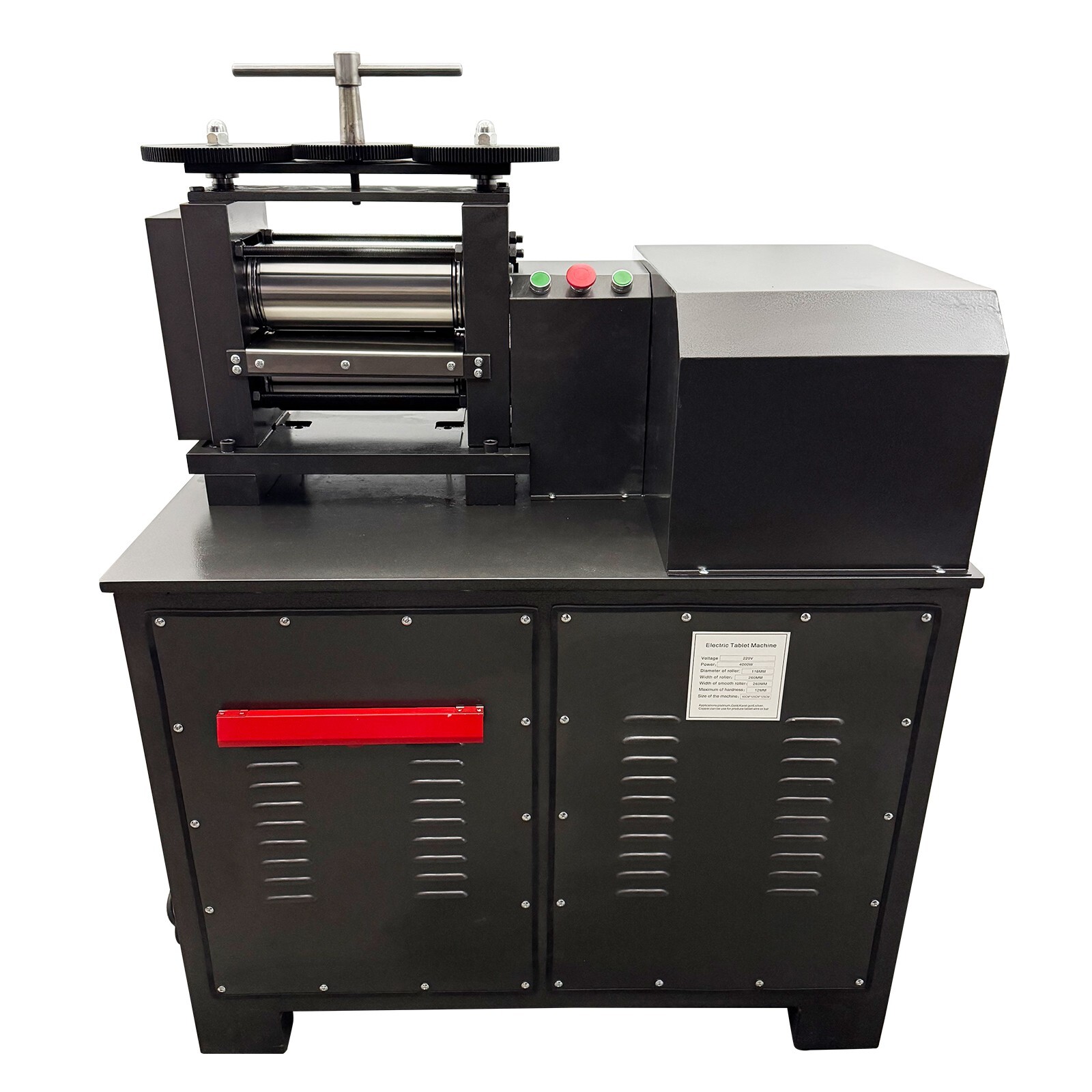 220V Single Phase Electric Rolling Mill Metal Jewelry Flake Making Machine 4000W