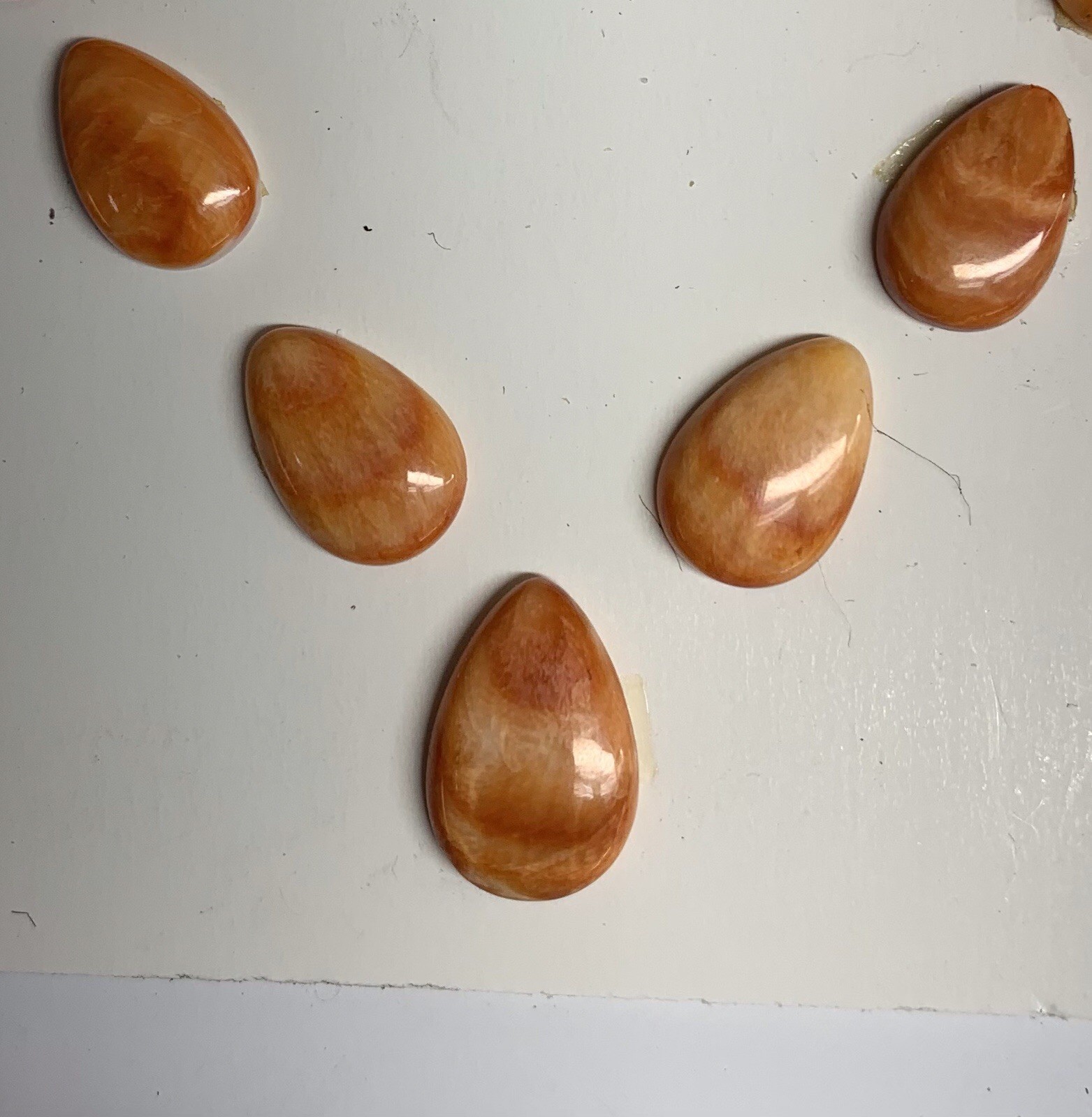 GRADUATED SPINY OYSTER CABOCHONS – 3.2 GRAMS #5