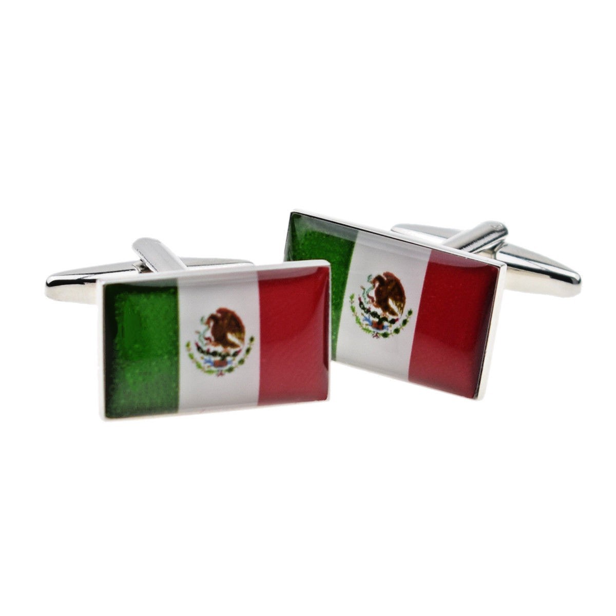 Mexico Flag Cufflinks Mexican X2BOCF002