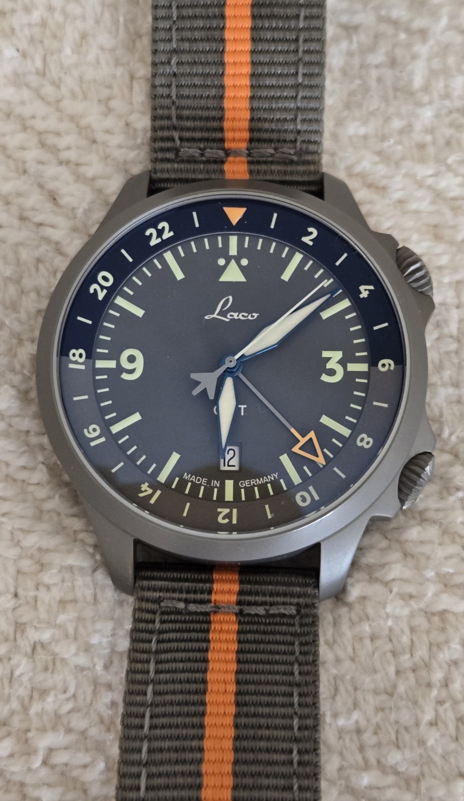 Laco Frankfurt GMT Grau Automatic Men’s 43mm Watch