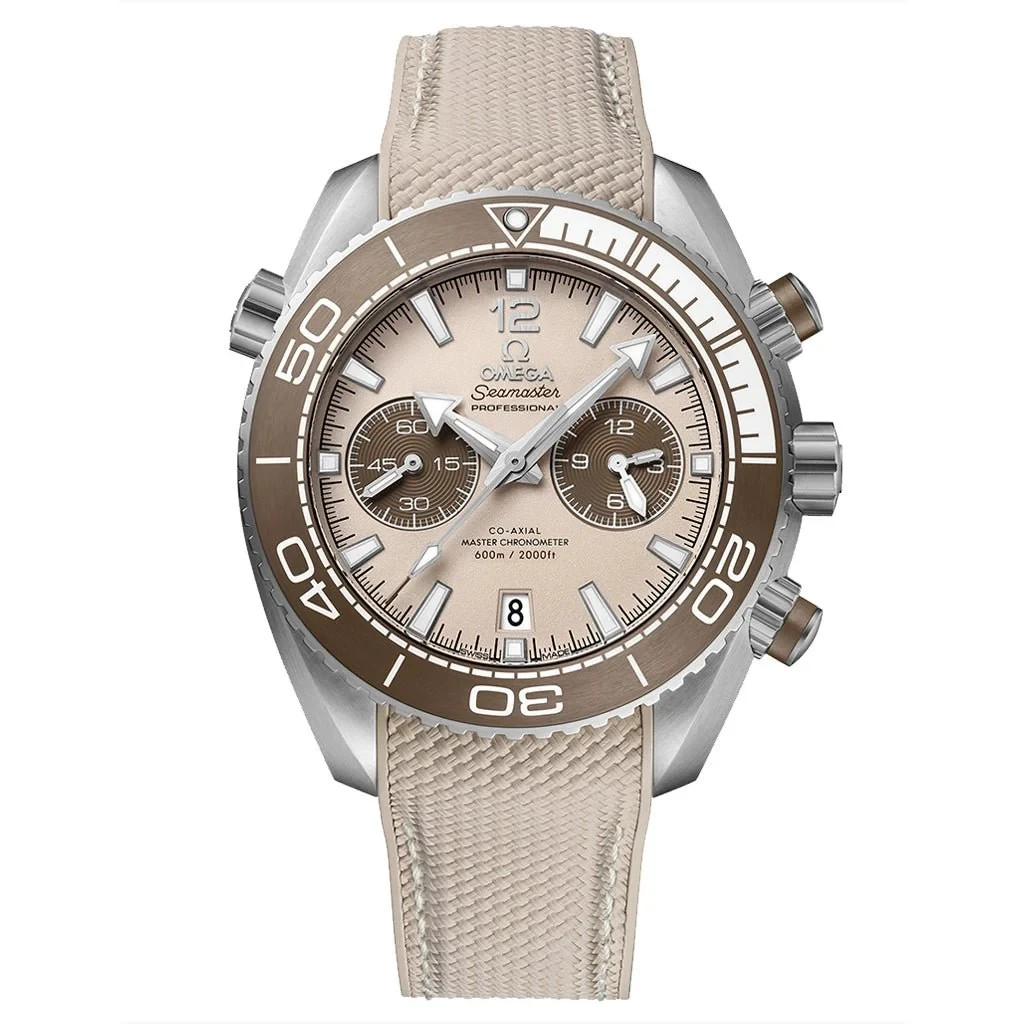 Omega Seamaster Planet Ocean 600M Beige Dial Chronograph 215.32.46.51.09.001