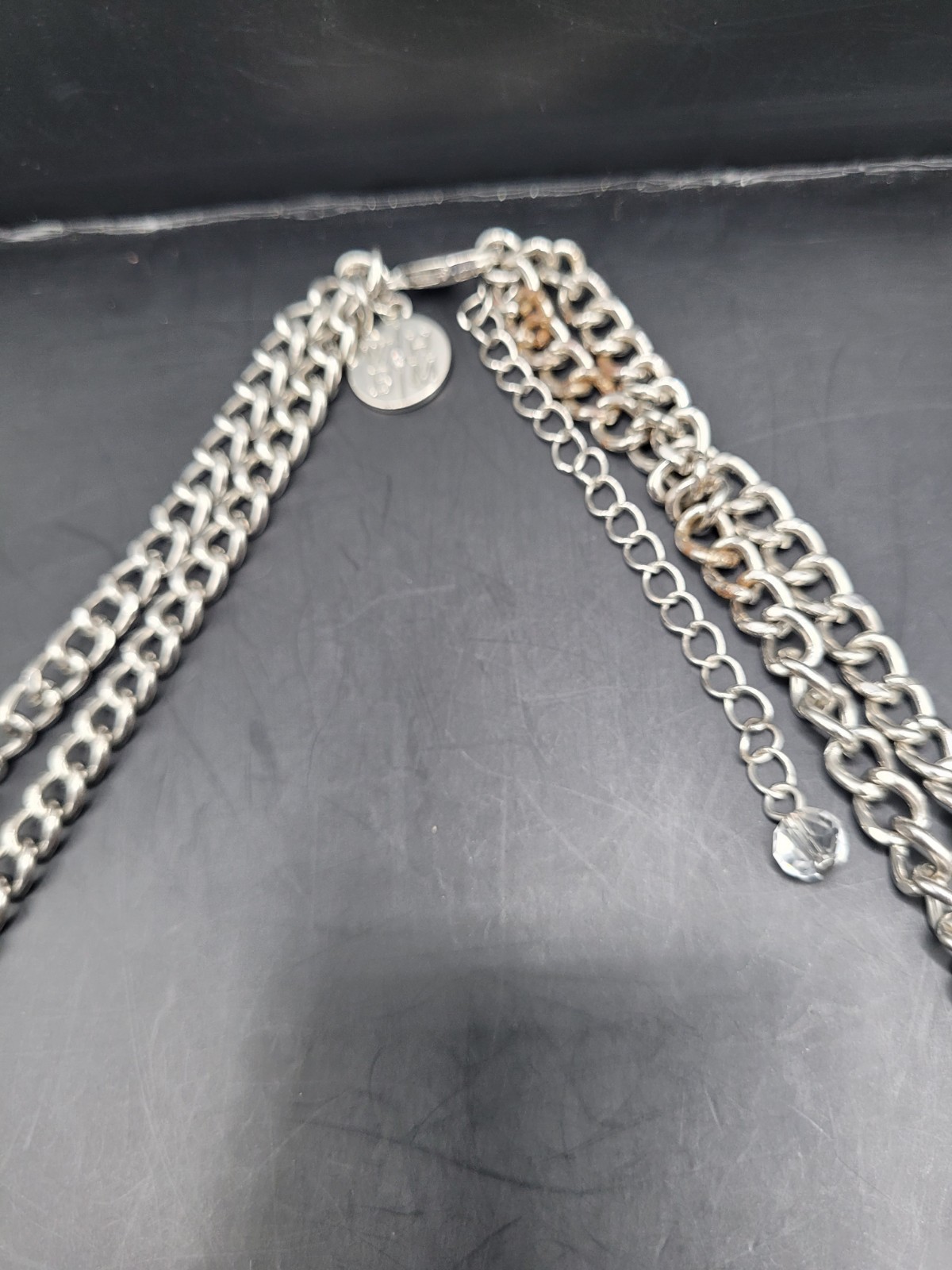 white house black market necklace Art Deco Crystal Pointy