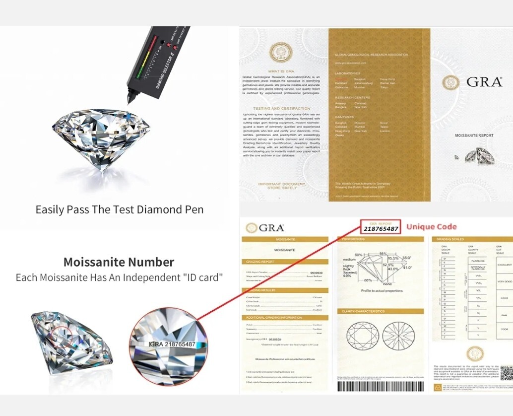 Estate ring ,10k gold ,3 carat certified Moissanite ring. Size 7.25