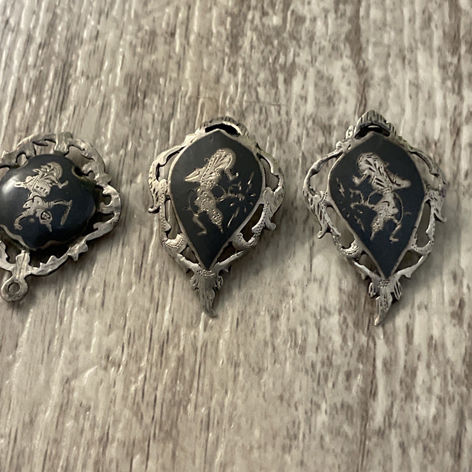 Large 1940’s Siam Sterling Silver and Bracelet & Misc, Incomplete – 68 grams
