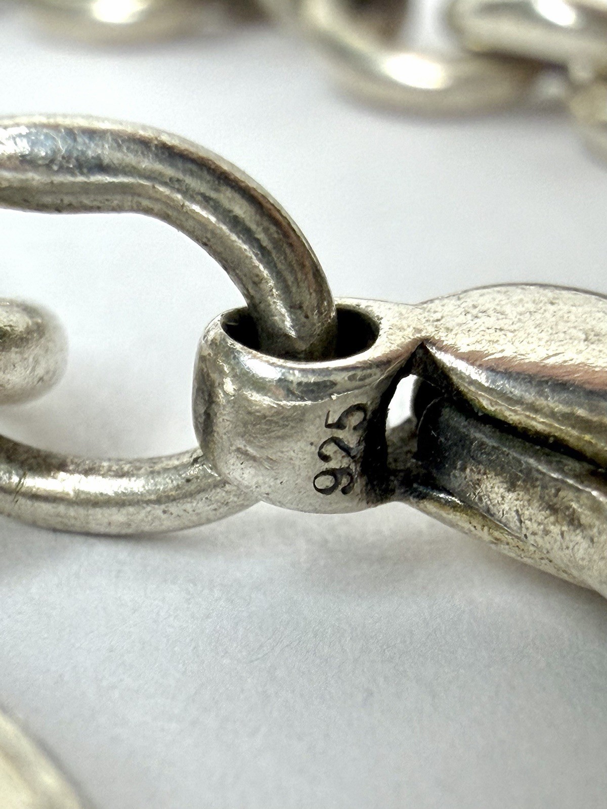 Tiffany & Co. Sterling Silver Circle Tag Chain Bracelet Personalized Monogram
