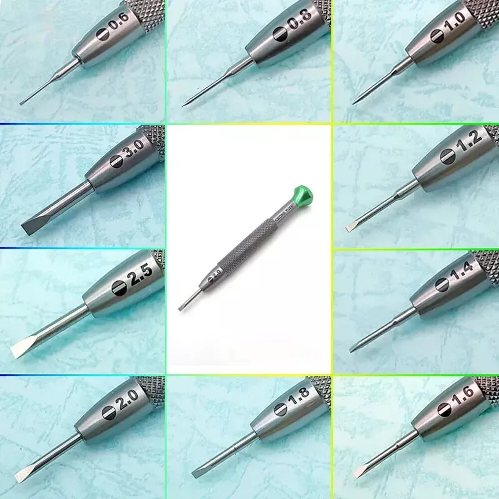 Hot T-Shaped Anti-Slip Watch Flat Screwdriver Set Repair Watch Watchmaker Tool