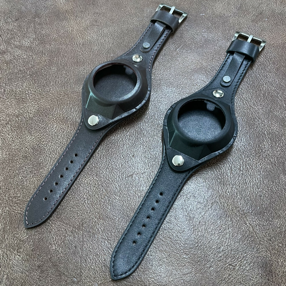 WW1 Vintage Look Cow Leather Wrist Strap Band for Pocket Watch Size 50mm #093