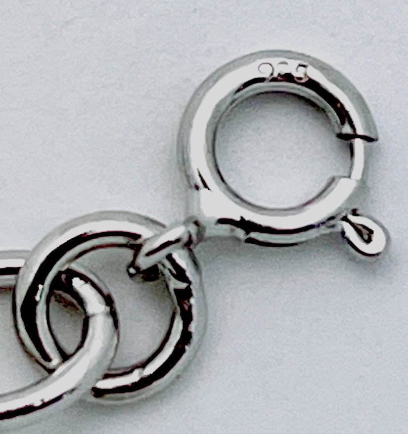 925 Sterling Silver 6.3 Gram Oval Link Bracelet 7 1/2”