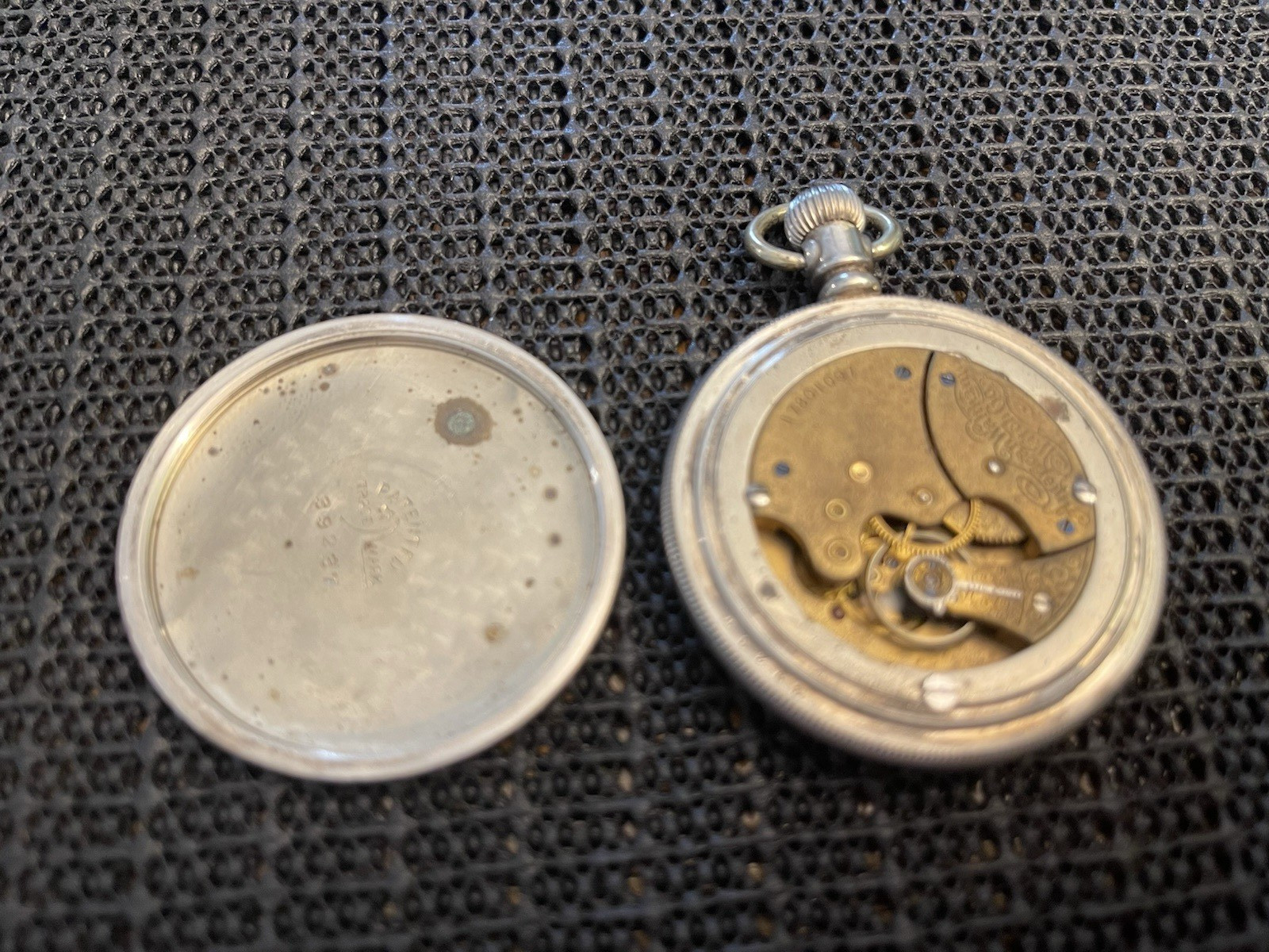 1909 American Waltham Model 1890 Grade Seaside 6s 7J Pocket Watch Pendant Runs
