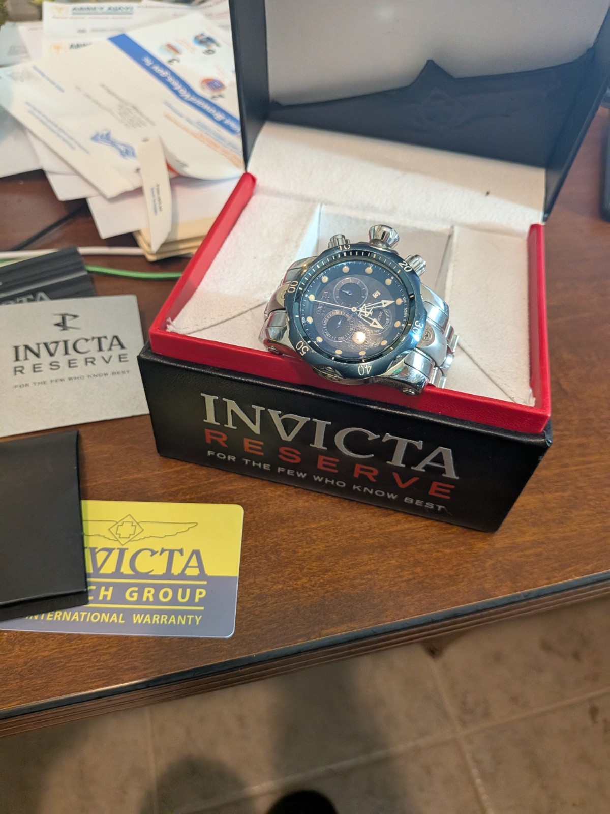 Invicta Mens Watch Venom Reserve Model 10805 FOR PARTS OR REPAIR NOT WORKING