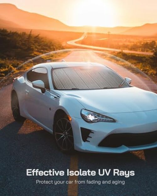Windshield Sunshade Silver Water Ripple for Mazda 3 Sedan/Hatchback 2014-2018