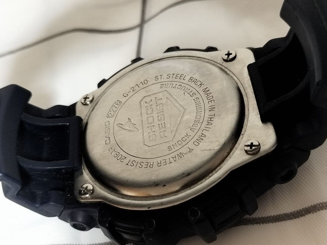 Good Condition Working Item CASIO G-SHOCK G-2110 Model Number 2276 Watch