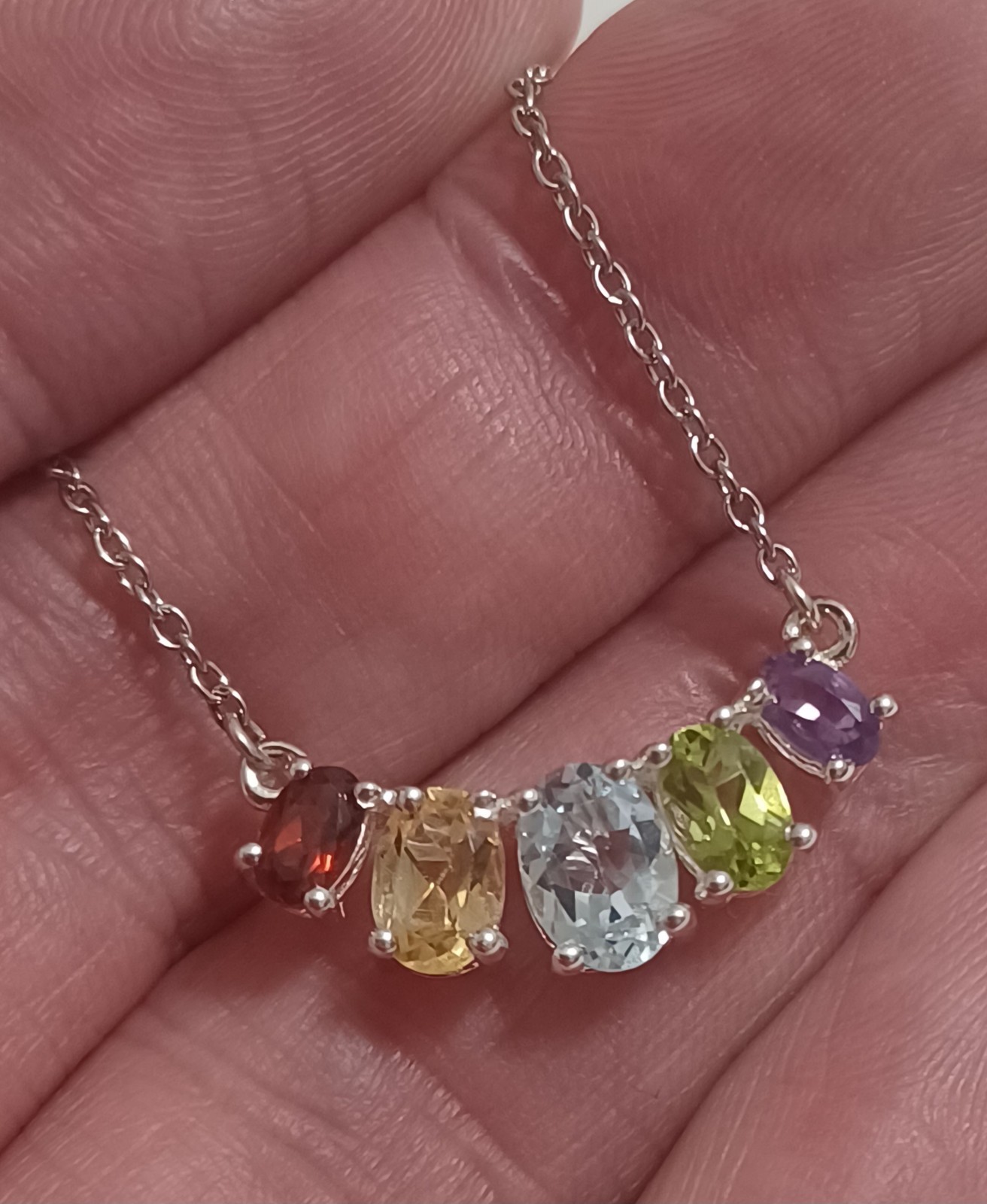 Beautiful STS Sterling Silver & Gemstone Necklace, +Gemstone STS KARIS Bracelet