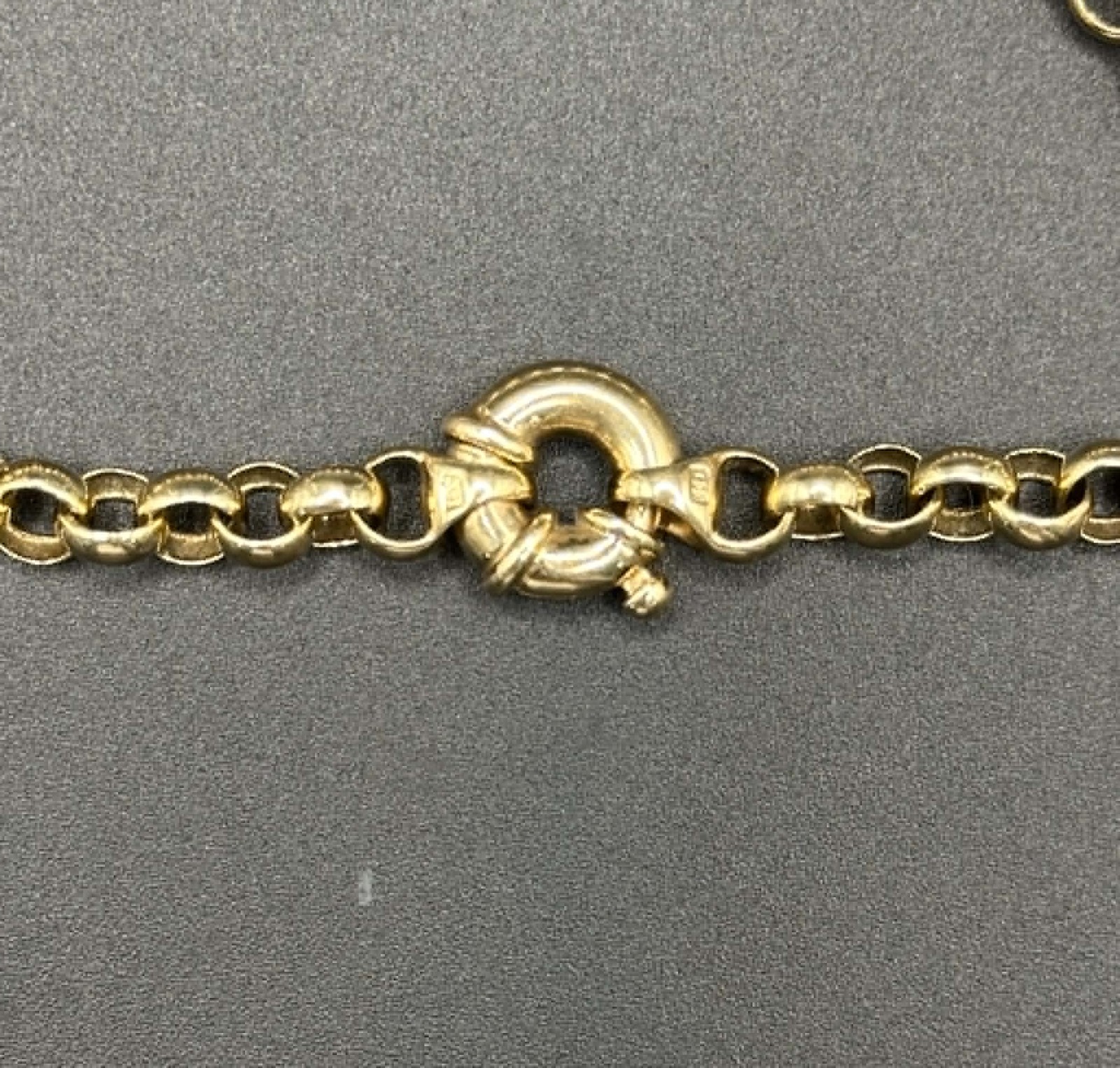 Ladies 9ct Yellow Gold Belcher Link Bracelet