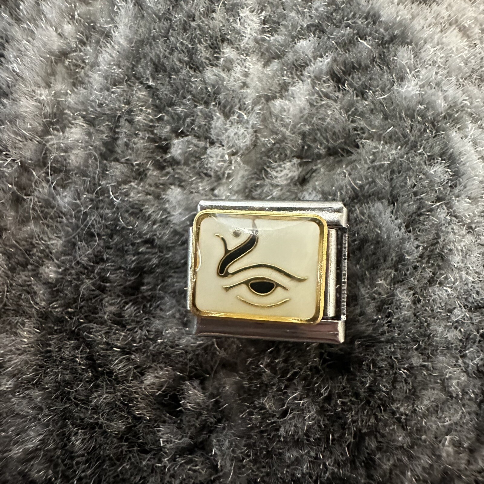 Italian Charm Egypt Eye Link Stainless Steel Silver Jewelry Evil Eye Charm Y2K