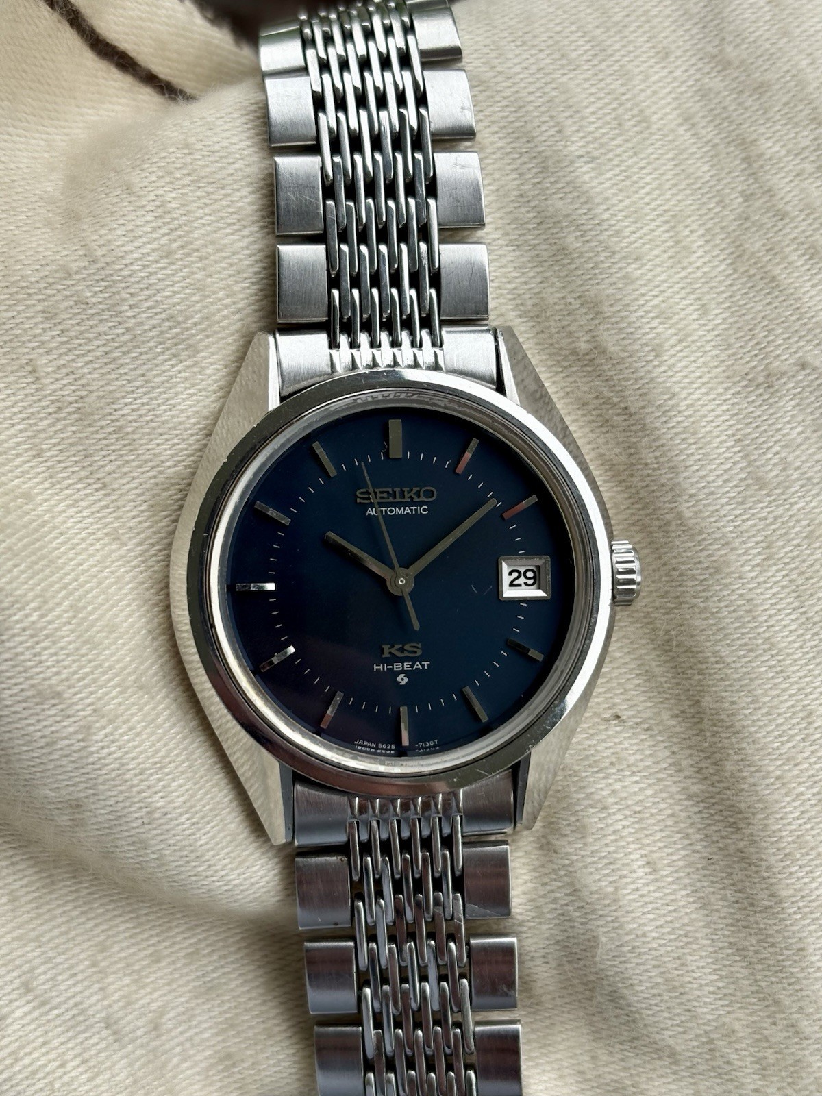 King Seiko 5625-7110 Hi-Beat | Original Blue Dial | Serviced 2025 | Vintage 1972