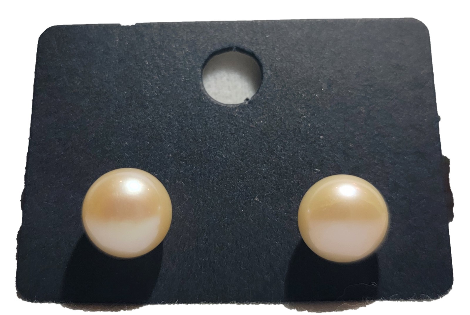 Luxury Golden Pearl Dangle Earrings – AAA Round Cultured Pearls In Sterling New