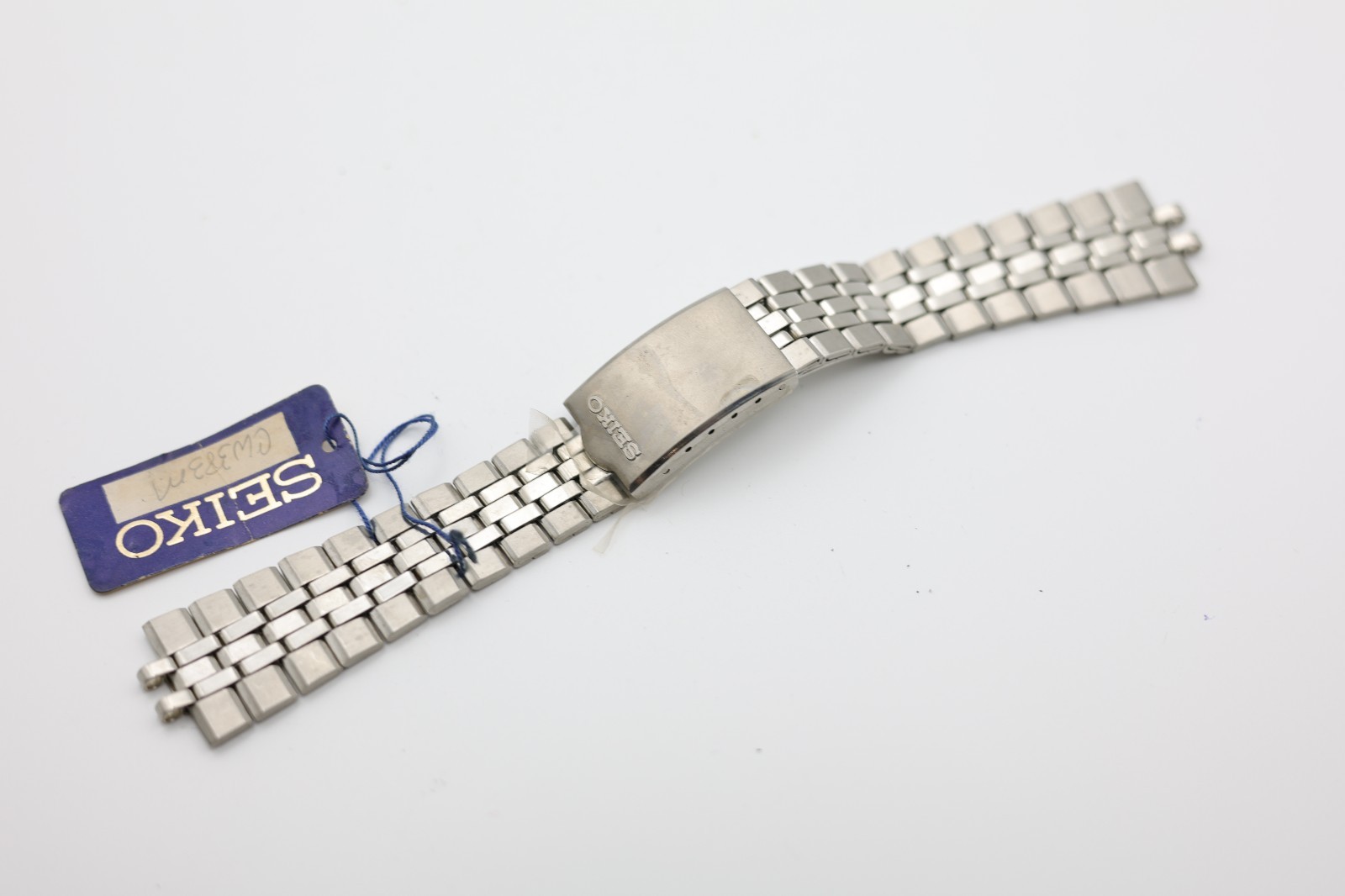SEIKO STAINLESS WRIST WATCH BRACELET 165mm LONG 19.87/7.68mm LUG END WIDTH (BM)