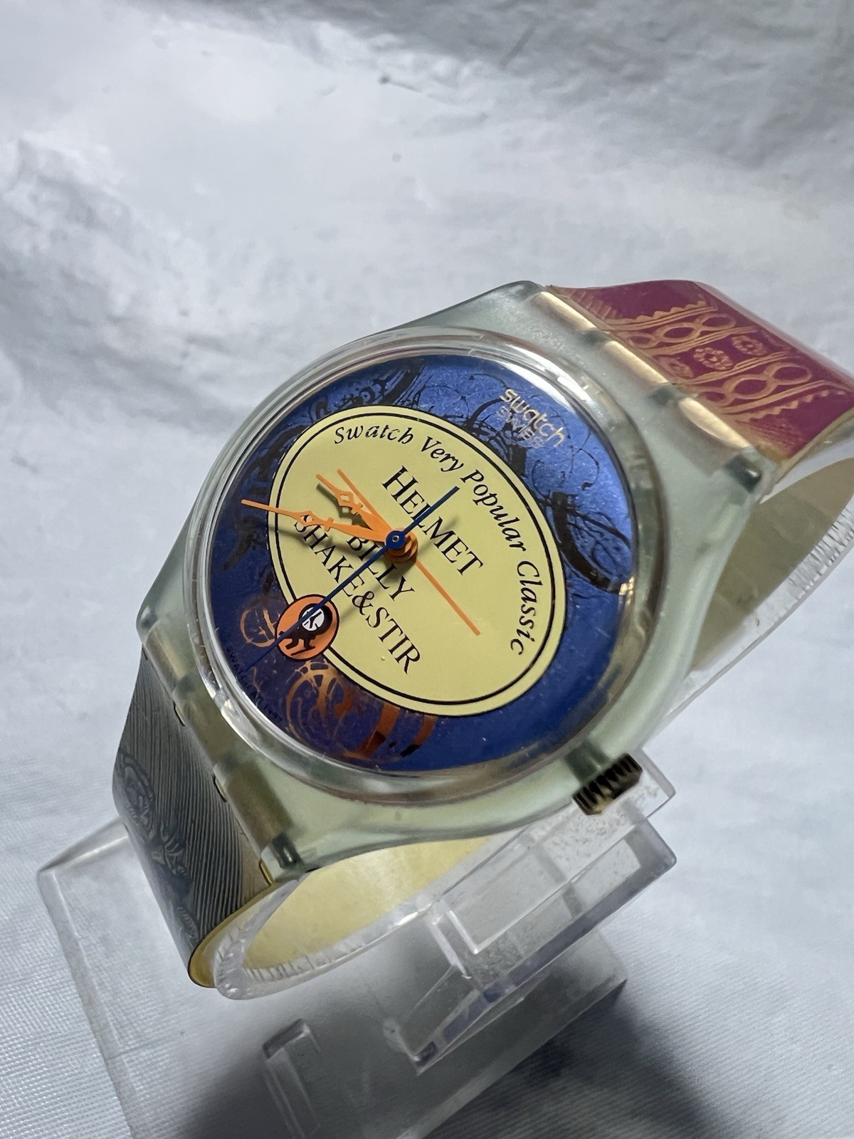 Swatch AG1997,(helmet) Gent,Graphic Strap,GG173,(Billy Shake&Stir),34mm Unisex