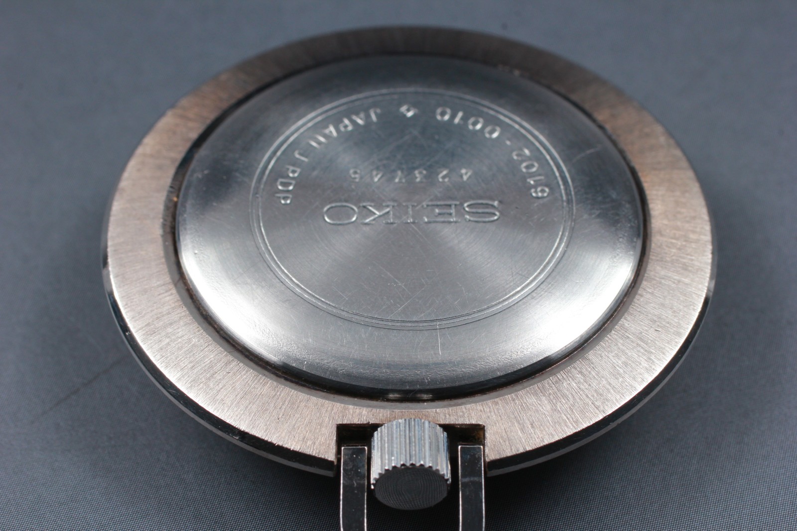 Vintage 1974 N MINT Seiko Skyliner 6102-0010 21J PDP Mens Pocket Watch JAPAN