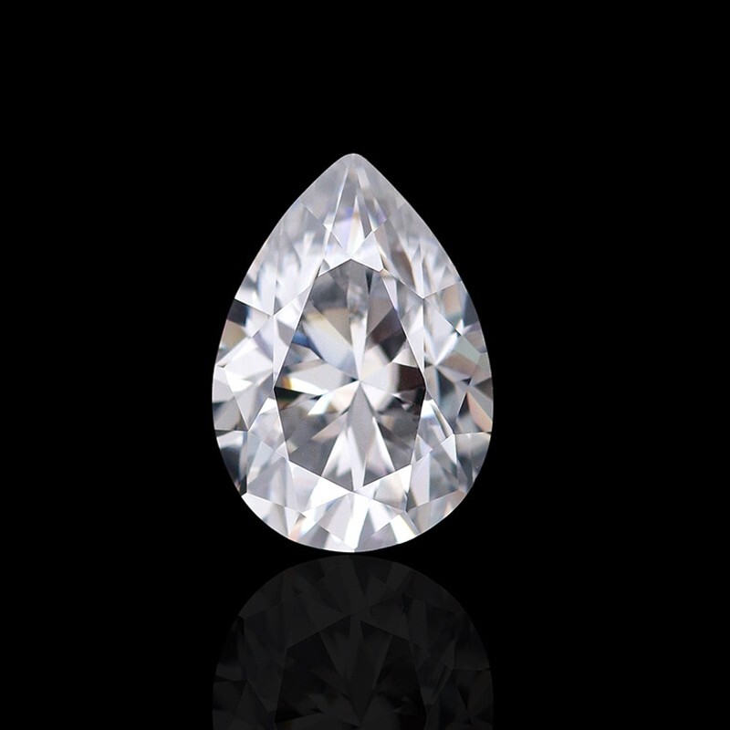 0.1-10ct Pear Cut Loose Moissanite Stone D Color VVS1 Excellent Cut Pass Tester