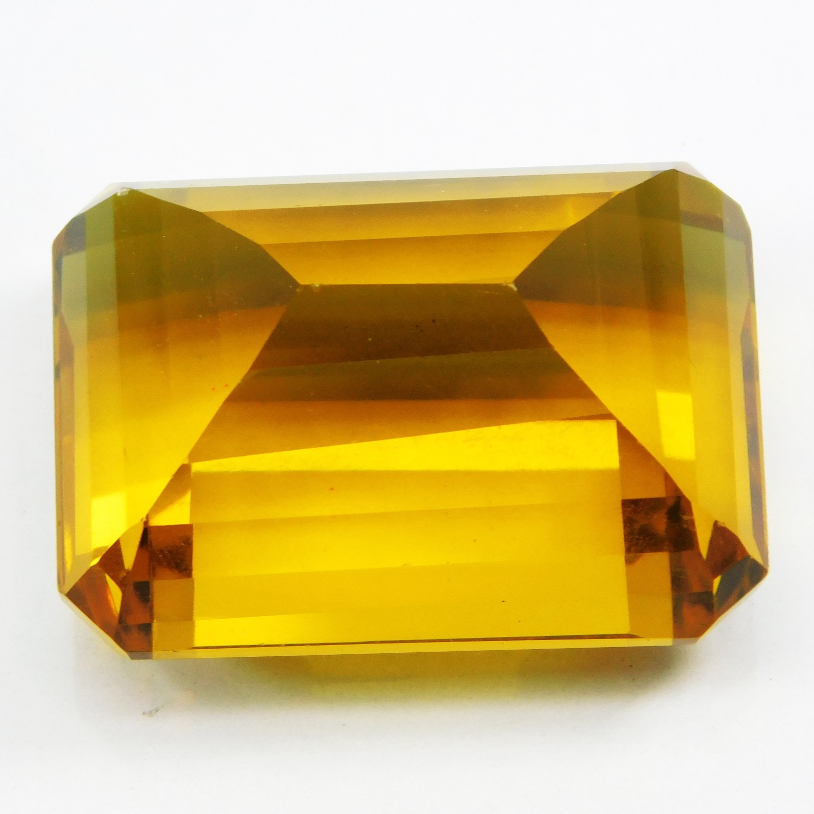 Certified 190.00 Cts Natural Mogok Painite Orange Yellow Emerald Shape Gemstone