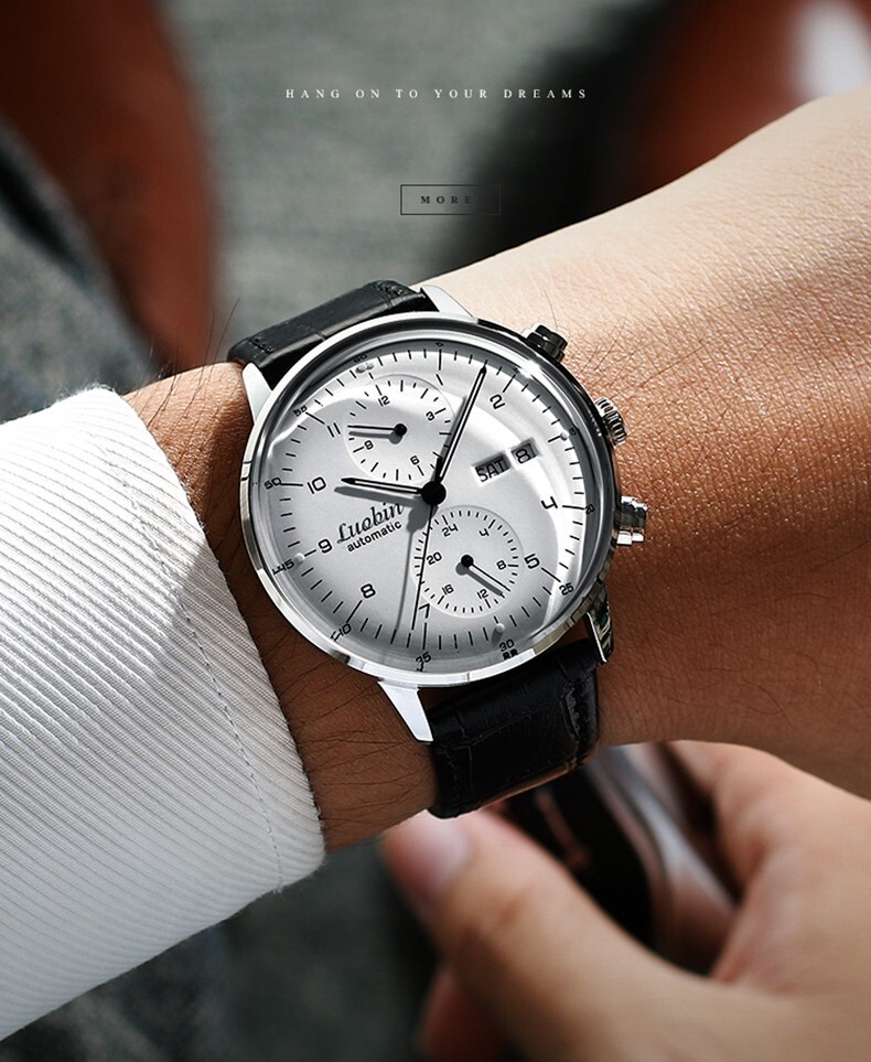 Loubin Mechanical Automatic Men’s Watch Stainless Steel 5ATM Sapphire Luminous
