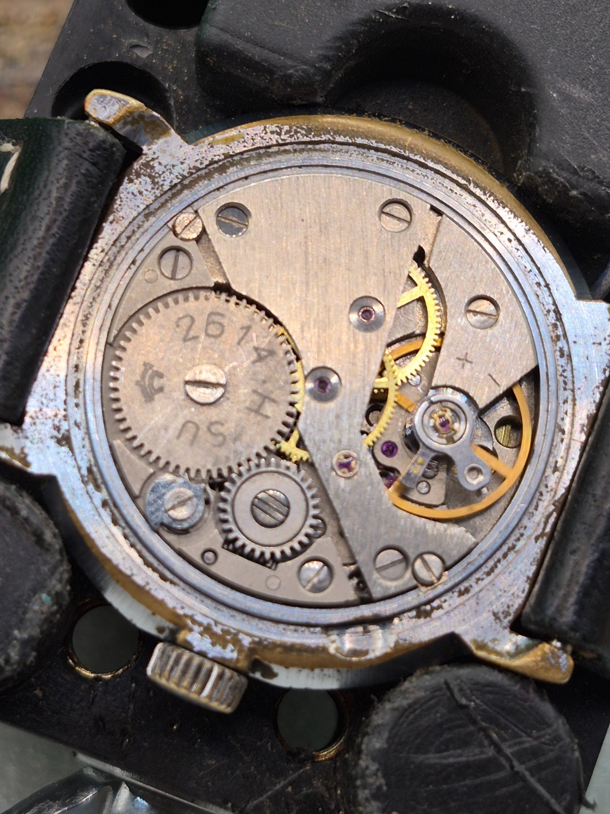 Vintage Soviet mechanical wristwatch RAKETA 2614 H.