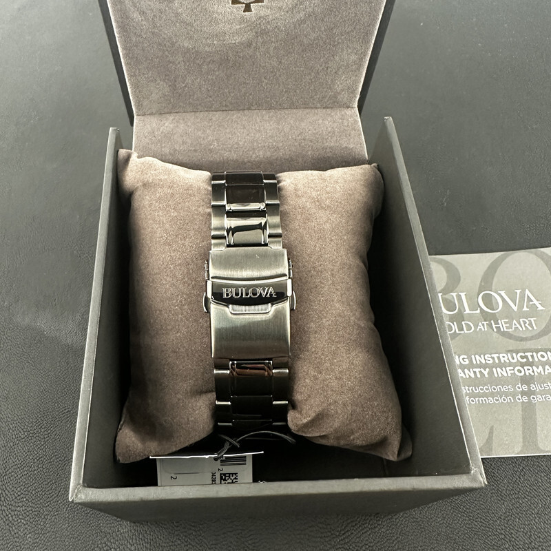 Bulova Marine Star/98B350 Chronograph Red Dial 6S20/Swiss Quartz Watch 43MM