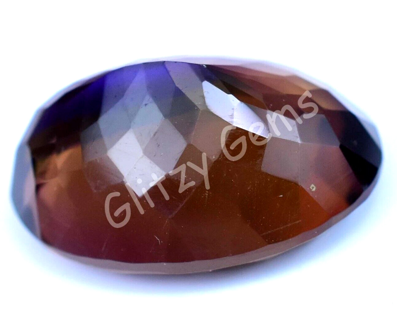 16.20 Ct Natural Bolivia Bi-Color Ametrine Oval Certified Untreated Gemstone