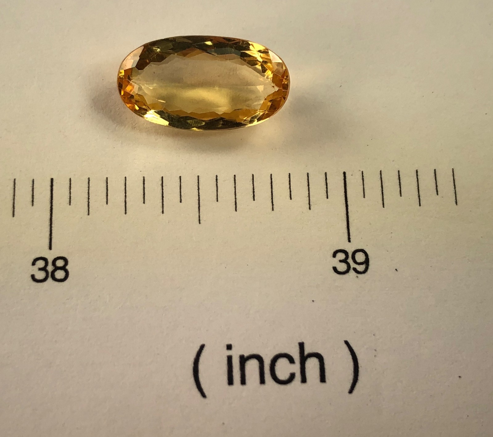 Imperial Topaz 5.73 Ct Clarity IF Oval Cut Natural Golden Brazil I064