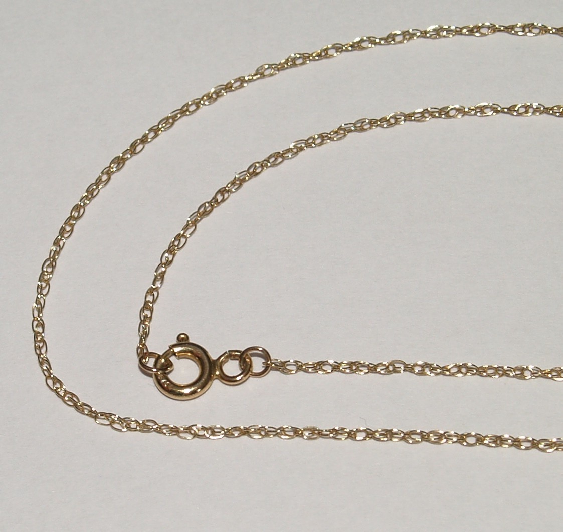 9ct Yellow Gold Chain Necklace 45.5cm