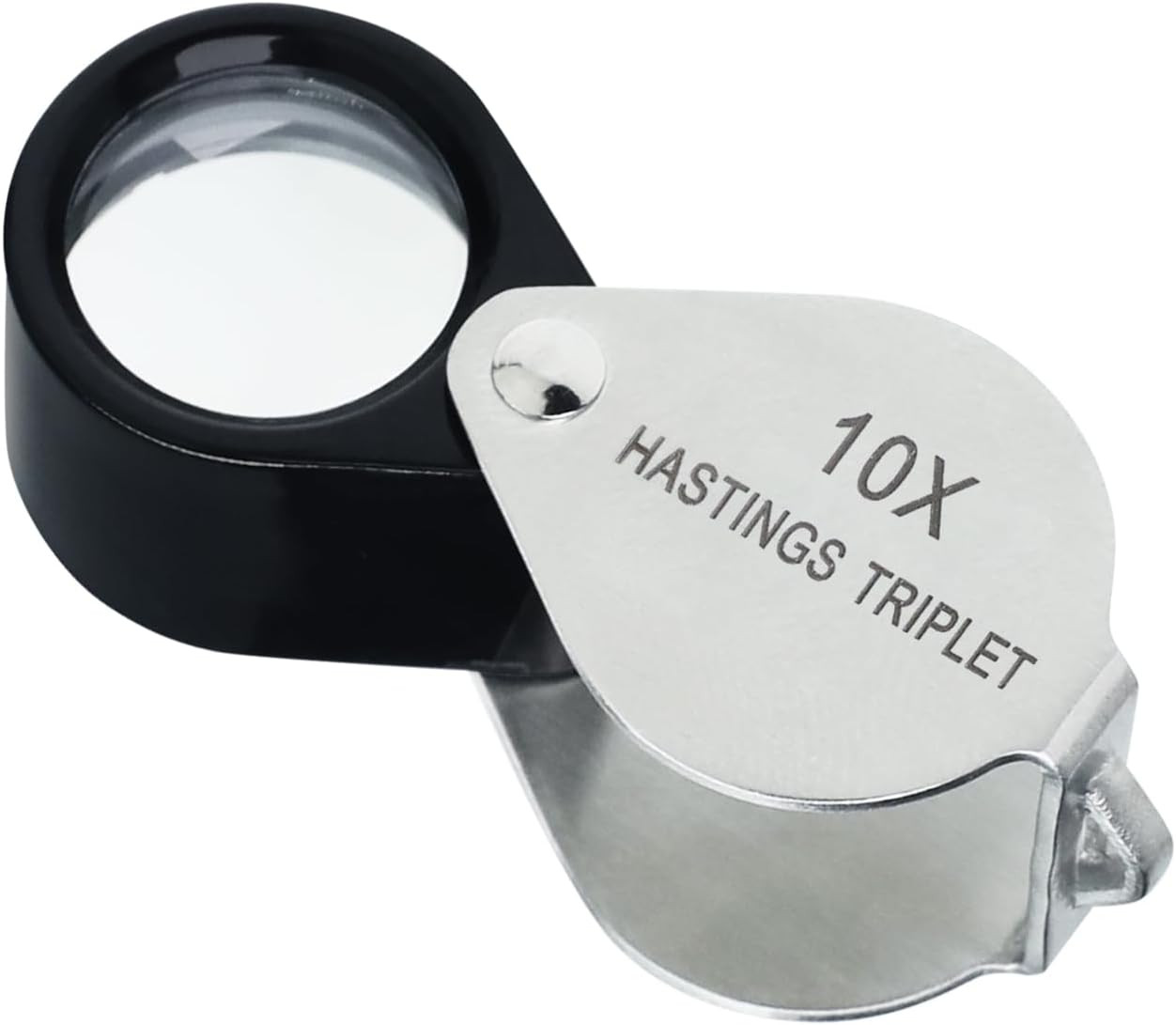 Hastings Triplet Loupe 10X Jeweler’S Loupe with 16Mm Triplet Lens Foldable Tiny