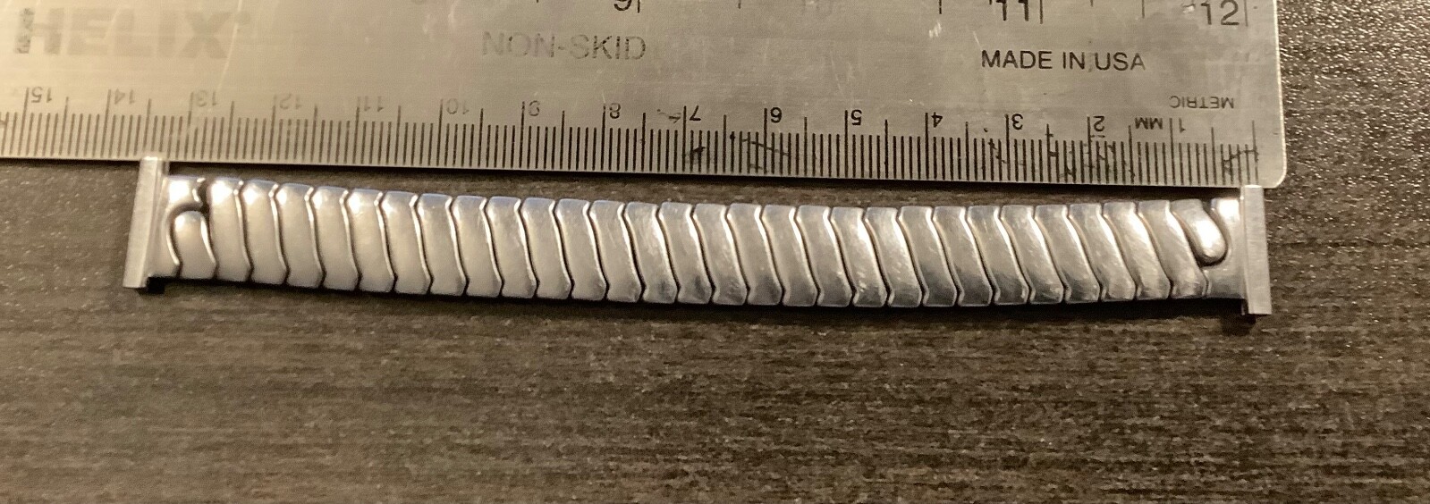 Baldwin Vintage Stainless Steel Scissor Stretch Flex Watchband To Fit 16mm Ends