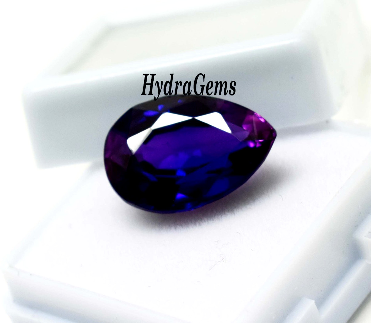 Madagascar Bi Color Sapphire Blue Violet 9.50 Ct Pear Cut Natural Loose Gemstone