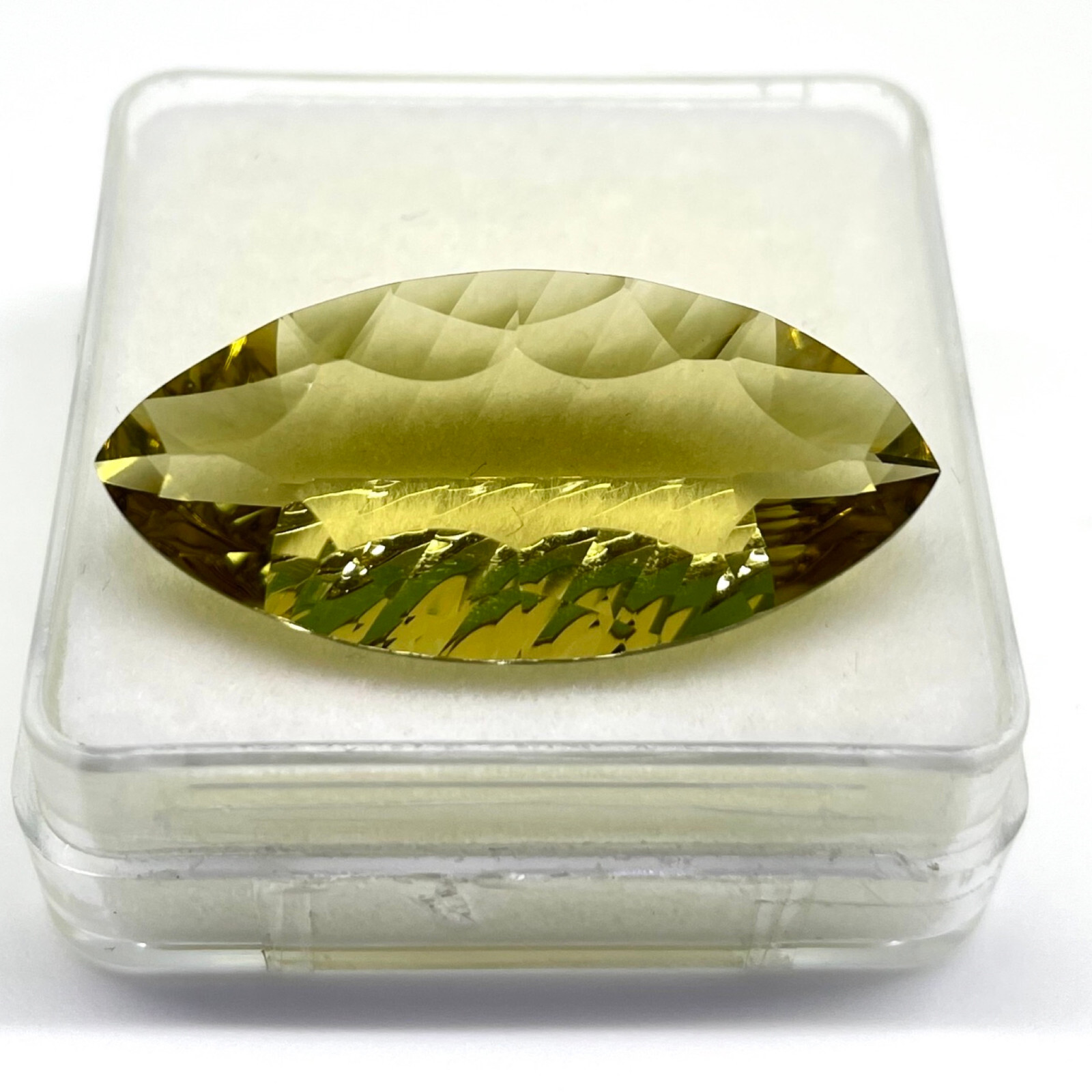 VVS 18.10 Cts Natural Lemon Citrine Marquise Custom Cut Top Quality Gemstone