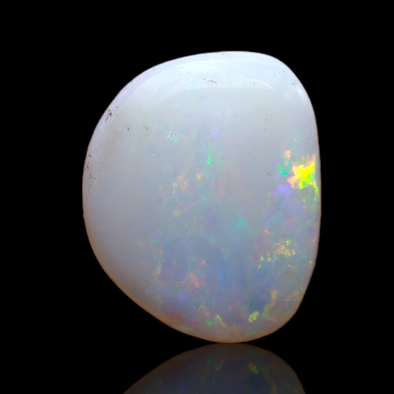 2.50 Cts Natural Australian Fire Opal Spiritual Cabochon Gemstone 13x11x3 mm