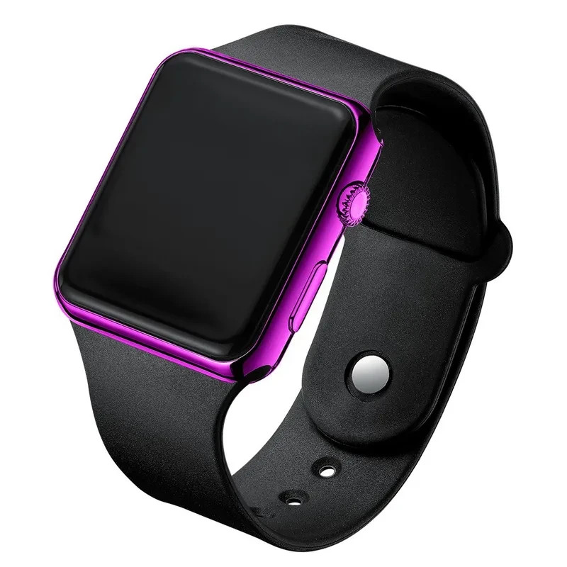 Electronic Watch Sports Men Women LED Silicone Digital