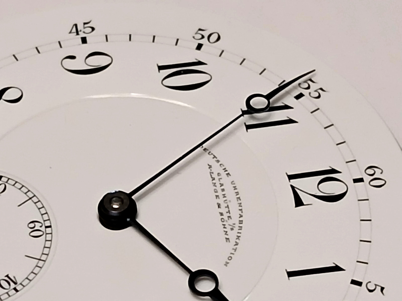 Stunning! “Rare” A Lange & Sohne 44mm DS Dial pocket watch movement. Runs!