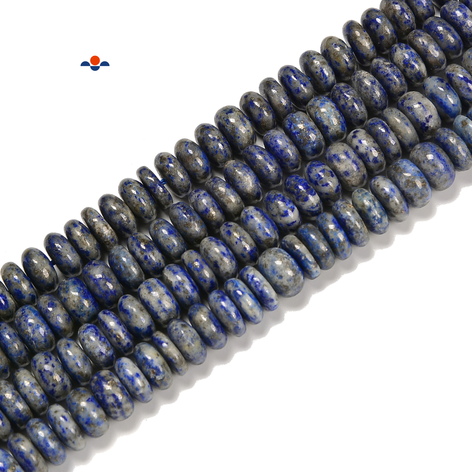 Low Grade Natural Lapis Smooth Rondelle Beads Size 4x6mm 5x8mm 6x10mm 15.5” Str