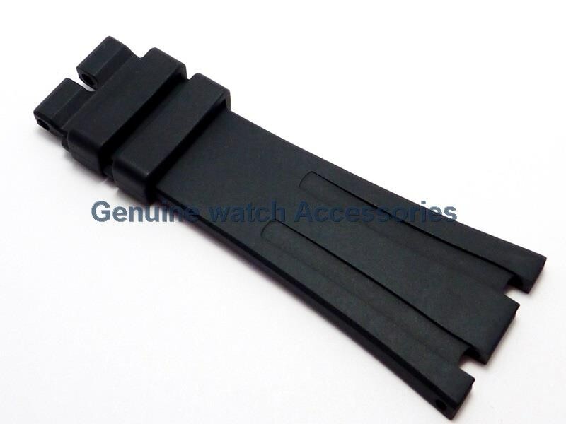 AUDEMARS PIGUET ROYAL OAK BLACK RUBBER SILICON(26mm X 18mm) STRAP BAND BRAND NEW